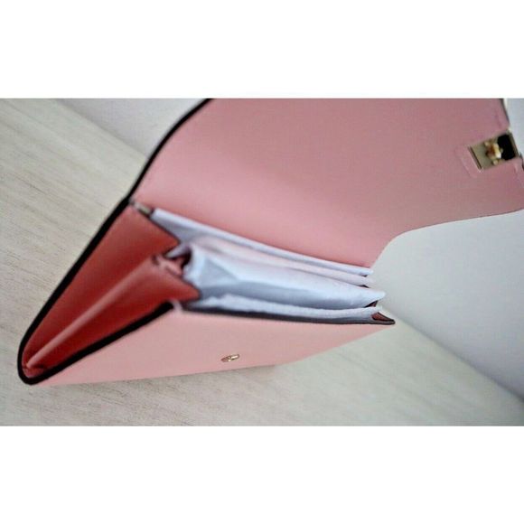 Kate Spade K4499 Coral Gable Pink Leather Lovitt Flap Continental Wallet $228 - Picture 13 of 14